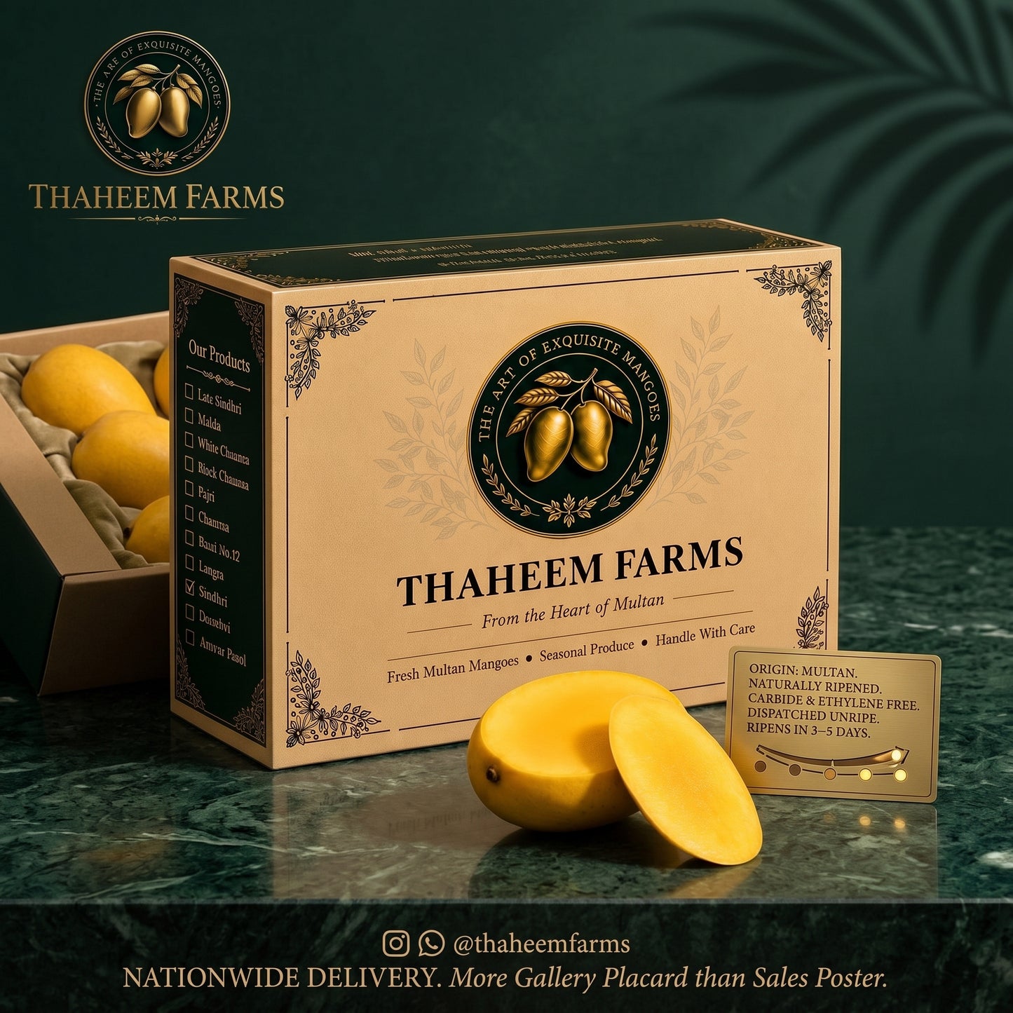 Thaheem Farm Sindhri – Premium Mango Box